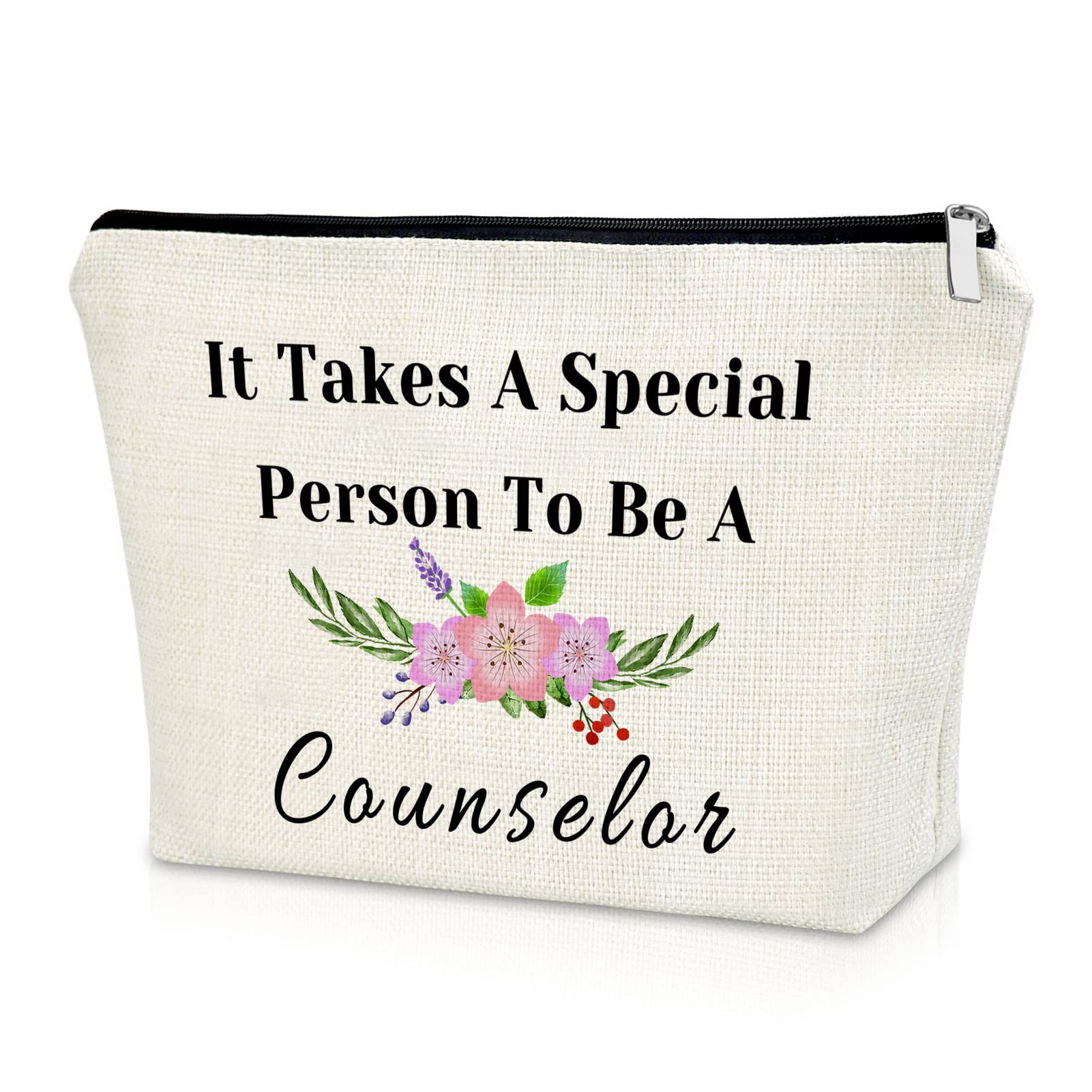 Sazuwu Counselor Appreciation Gift for Women Makeup Bag Counselor Gift Thank You Gift for Counselor Cosmetic Bag Teacher R...
