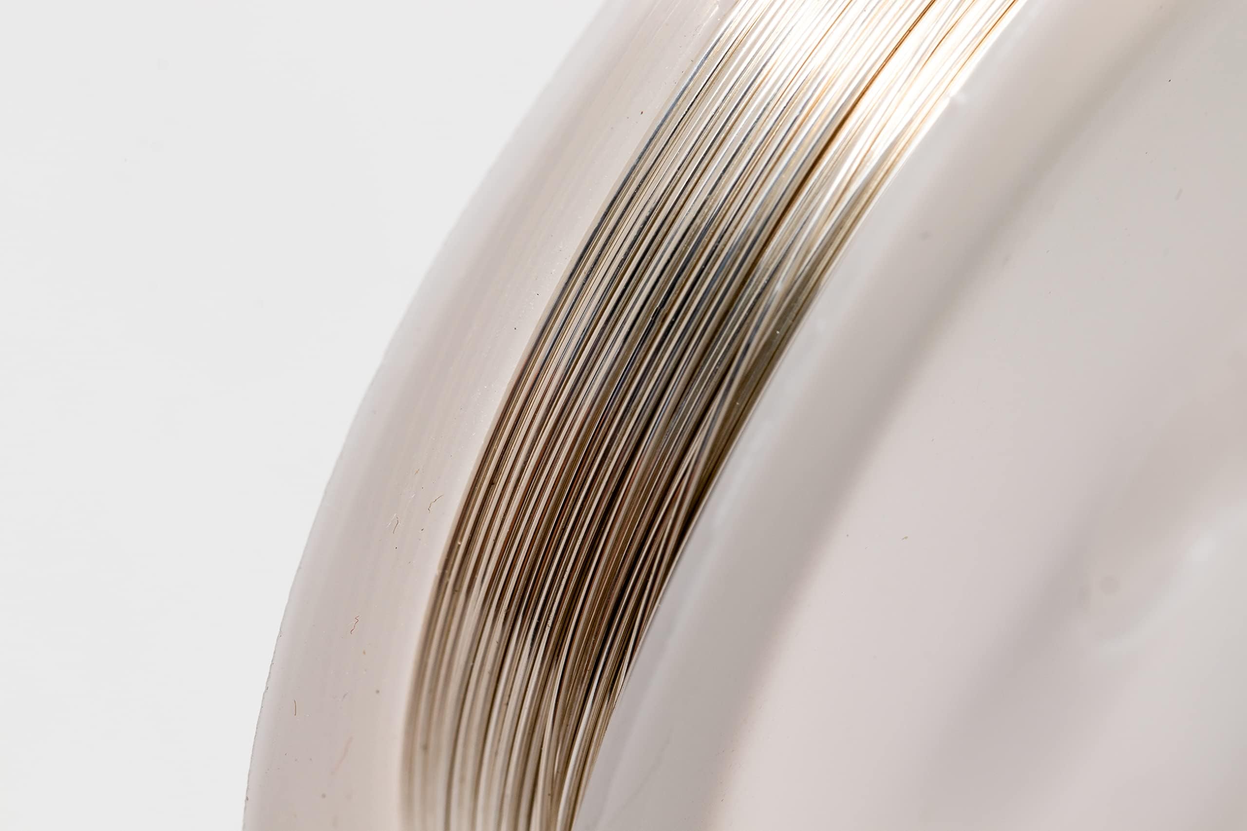 Draht aus 925er Sterlingsilber, halbrund, halbrund, hergestellt in den USA, 7,6 m CRAFT WIRE