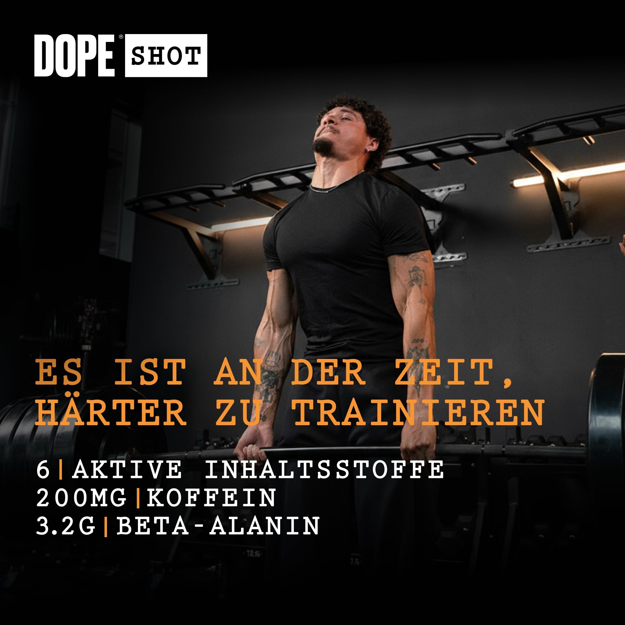 Bulk Dope Shots Pre-Workout Drink | Blue Raspberry | 12 x 60ml Trinkfläschchen für unterwegs | Hochdosiertes 200mg Koffein & 3,2g Beta-Alanin | Unterstützt Energie & Fokus fürs Fitnessstudio