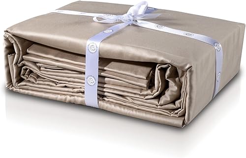 Delilah Home Sustainable Living - Juego de sábanas de 100% algodón orgánico, certificado por GOTS y Vegan.org, 10.58 oz TC, fabricado con orgullo en