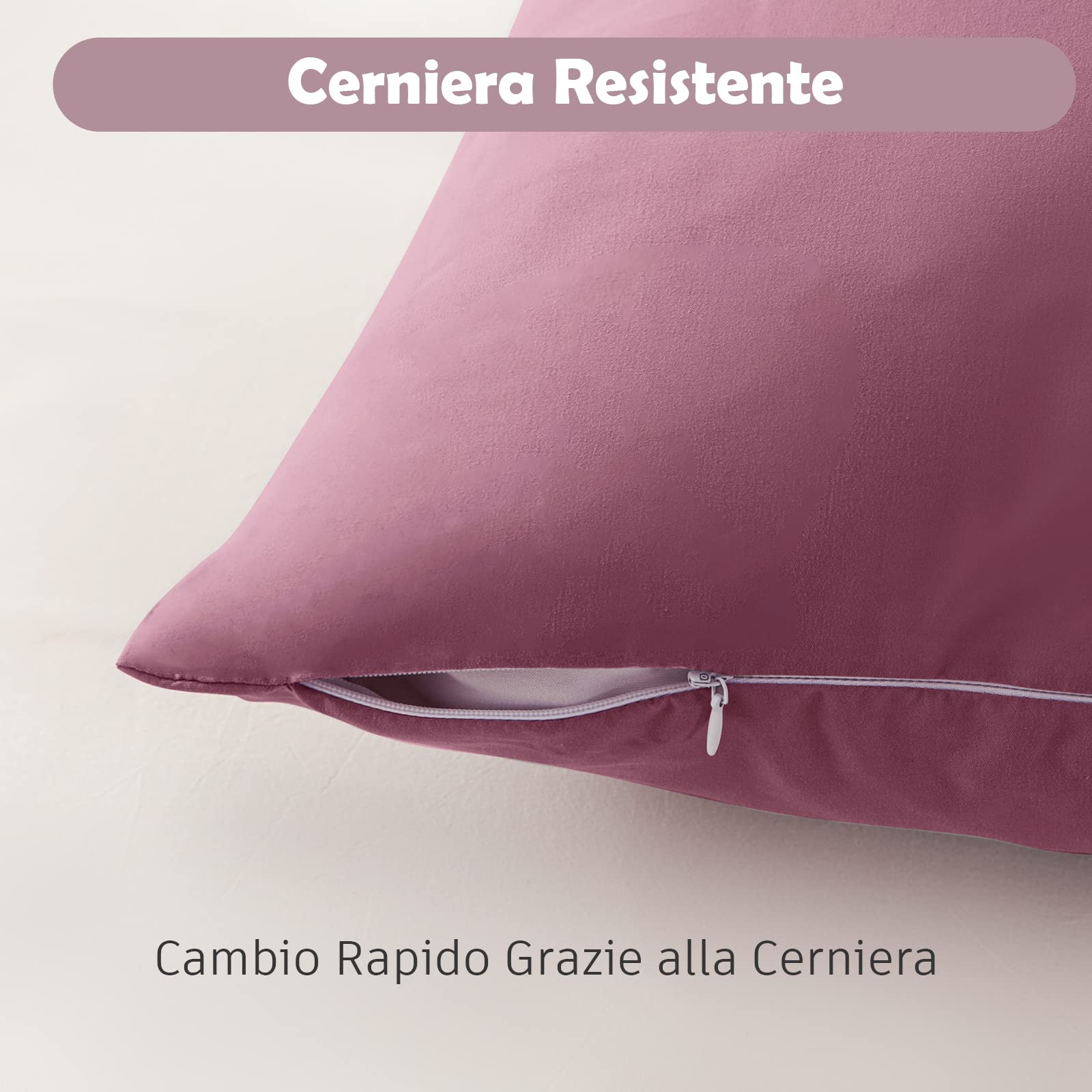 Copripiumino Singolo Microfibra - Set 2 Pezzi 155x220 Cm + Federa 80x80 Cm, Cielo Blu - Foto 7