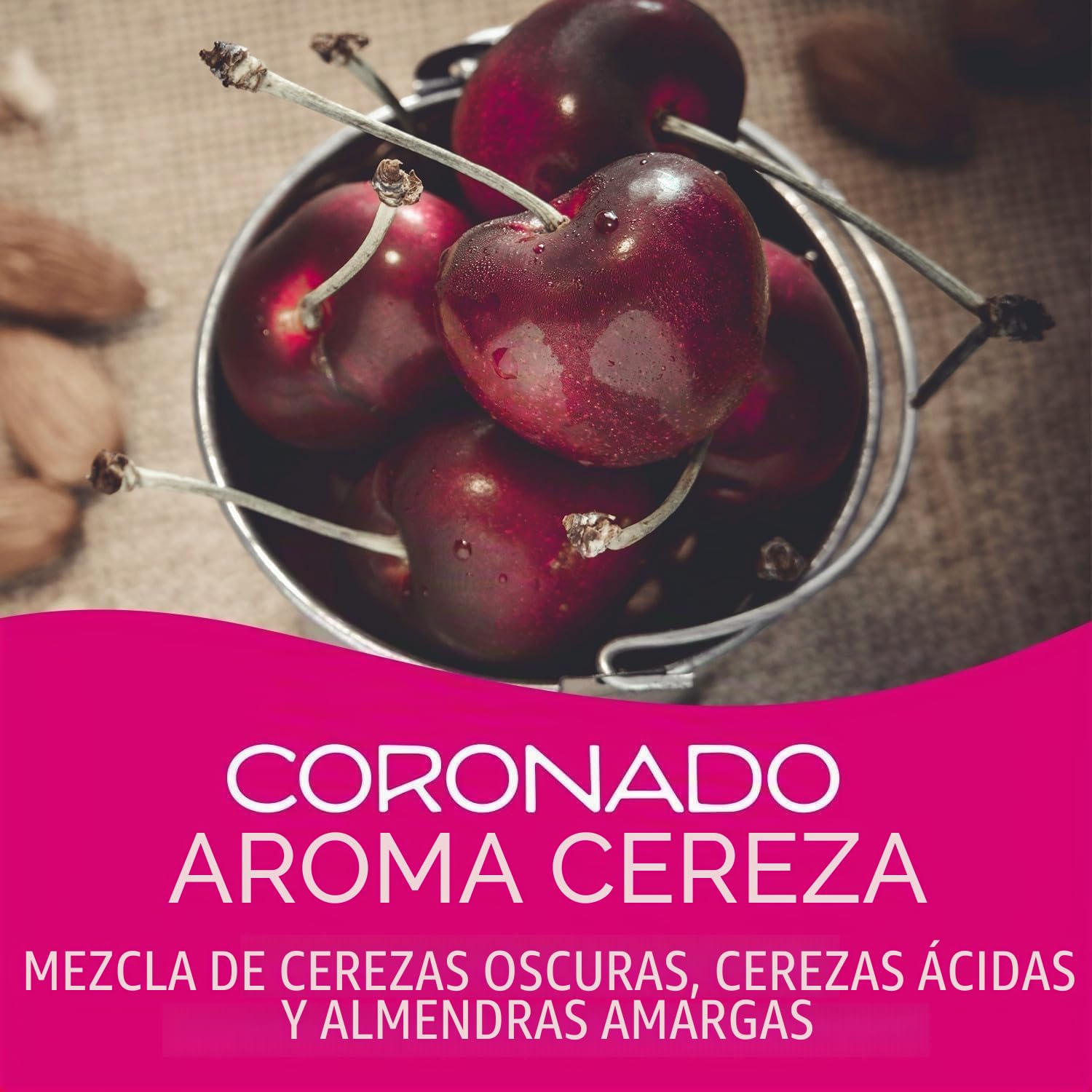 California Scents Ambientador de coche en Lata - Fragancia Duradera de Cereza (Hasta 30 Días) - Control de Intensidad de Olor para un Ambiente Fresco y Personalizado en tu Coche, 42g
