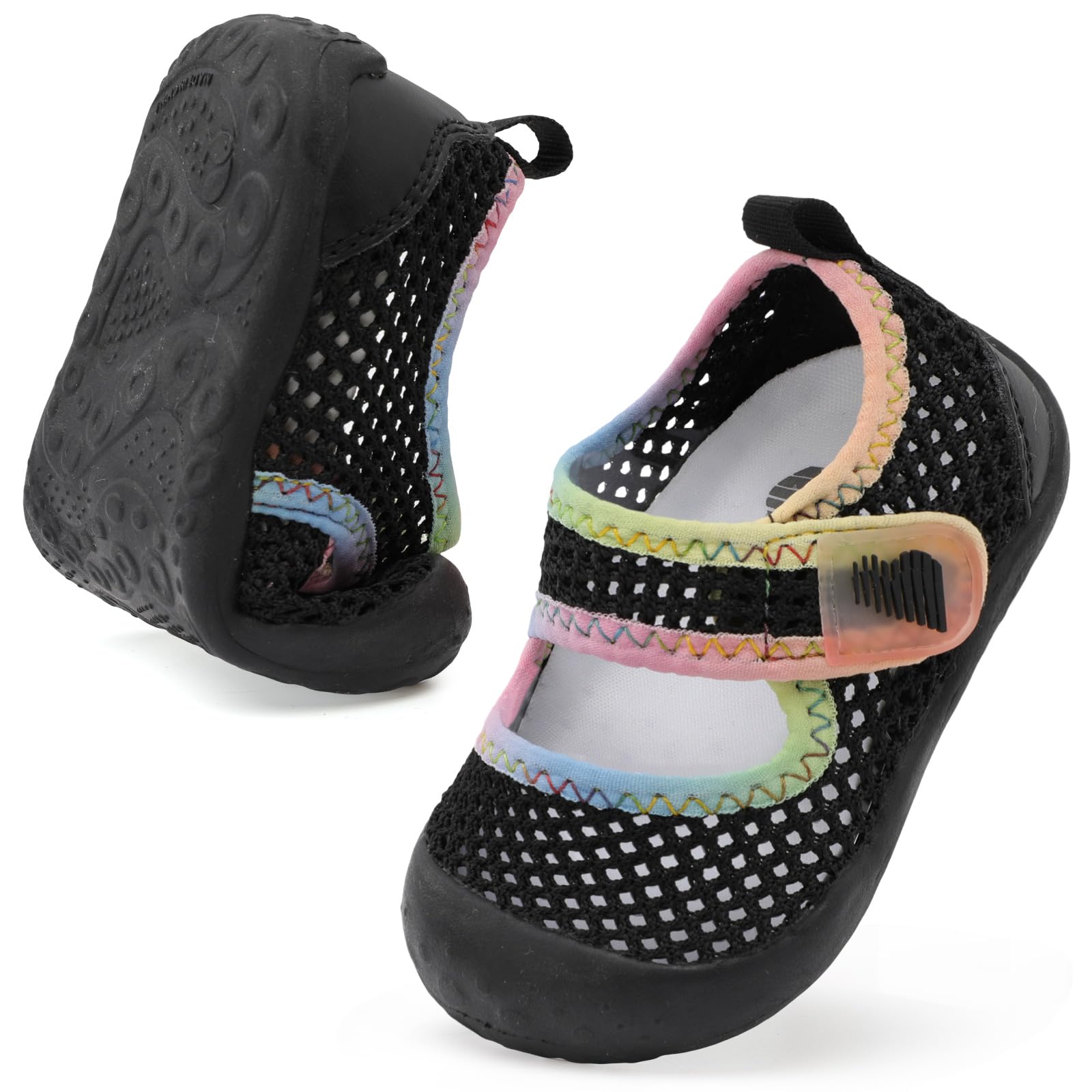 BARERUN Toddler Water Shoes Barefoot Water Shoes for Kids Baby Wide Aqua Socks with Arch Support Quick-Dry Breathable Boys Girls Sandals Walking Shoes for Beach Swim Pool Shoes