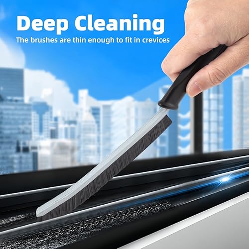 Miniatura 2 de Cepillo de limpieza de hendiduras de cerdas duras, cepillo de limpieza de huecos delgados, cepillo de limpieza pequeño, cepillo de lechada, cepillo