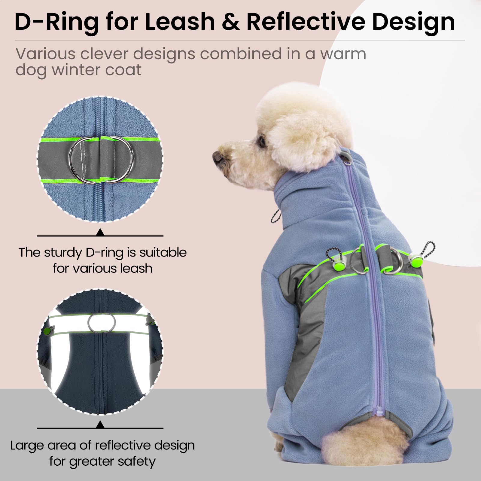 MIGOHI Hundepullover Größe S – Weicher Winterpulli Mit Hohem Kragen, ärmellos, Beige