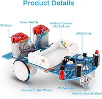 Vista 3 de WHDTS kit de manualidades para construir auto de monitoreo inteligente D2-5, para competencias escolares.