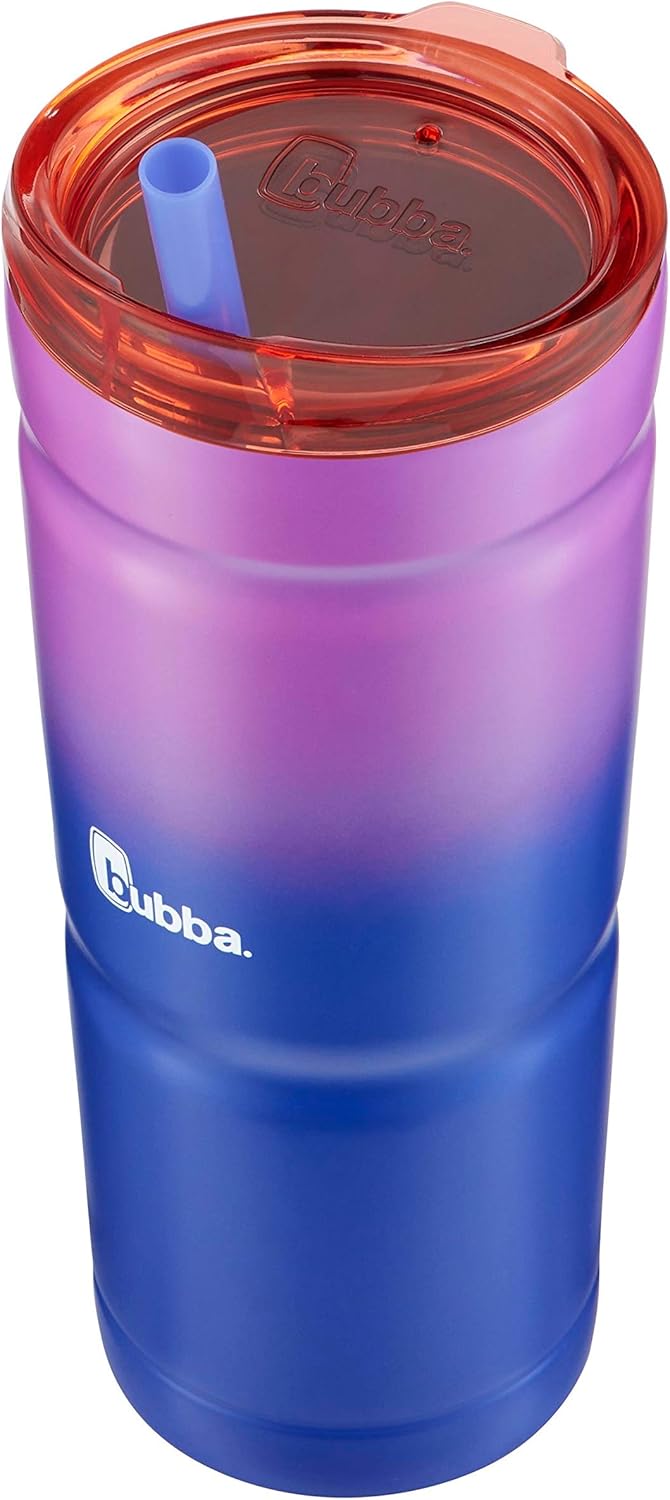 Vineyard Ombre 24 oz Stainless Steel Travel Tumbler with Straw
