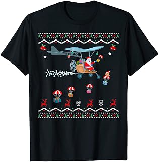 Santa Take Off Funny Xmas Pilot Airplane Airlines Christmas T-Shirt