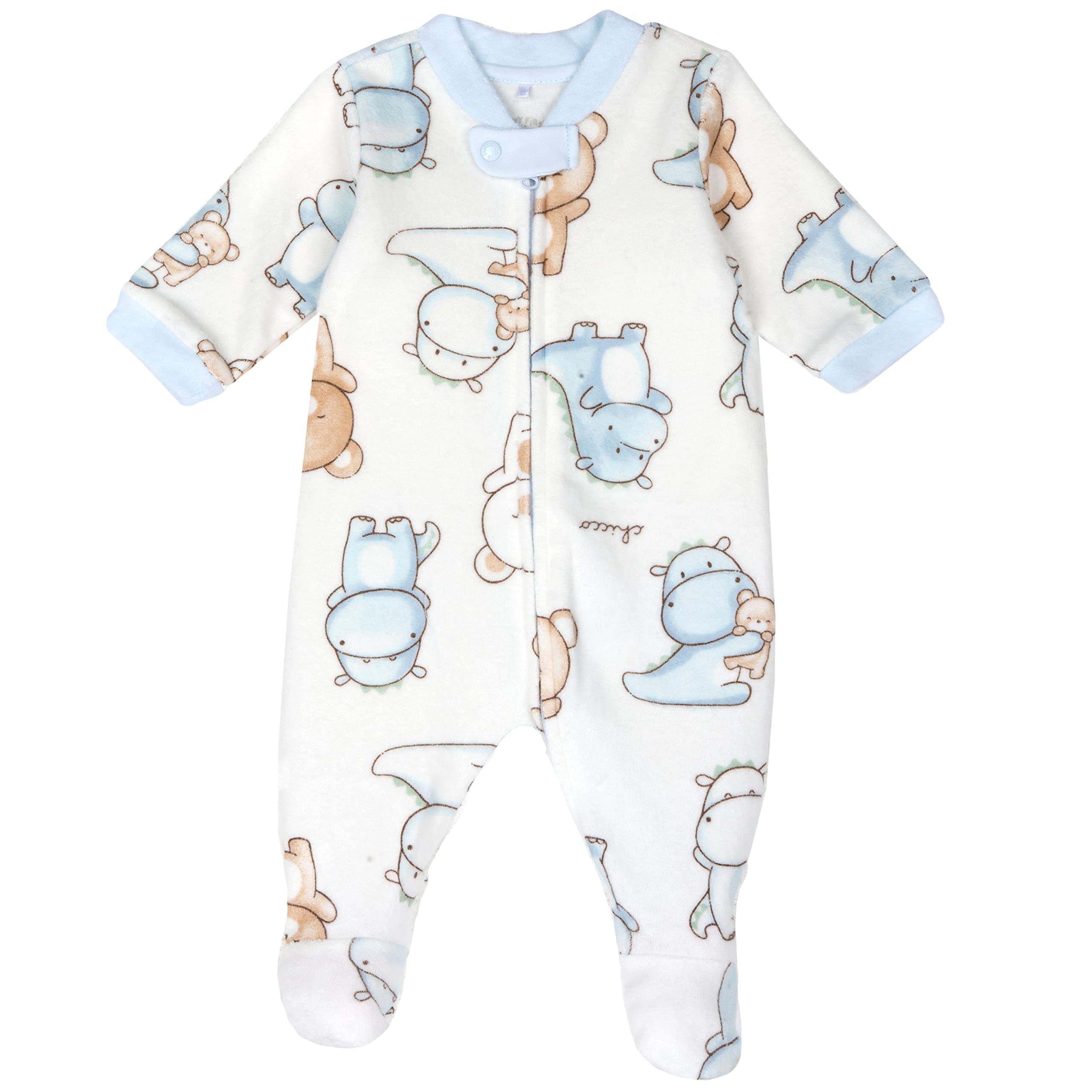Chicco, Pijama con estampado unisex, multicolor, azul celeste, 15 meses