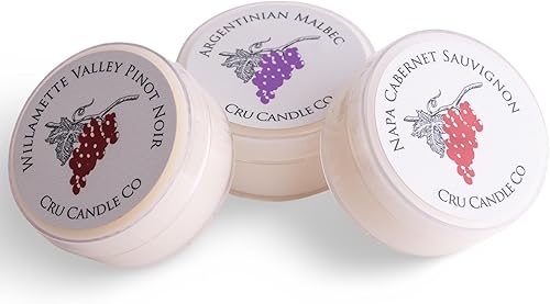 Cru Candle Co Velas de cera de soja inspiradas en el vino (colecciĂłn roja ediciĂłn mini) Cru Candle Co Velas de cera de soja inspiradas en el vino (colecciĂłn roja ediciĂłn mini)