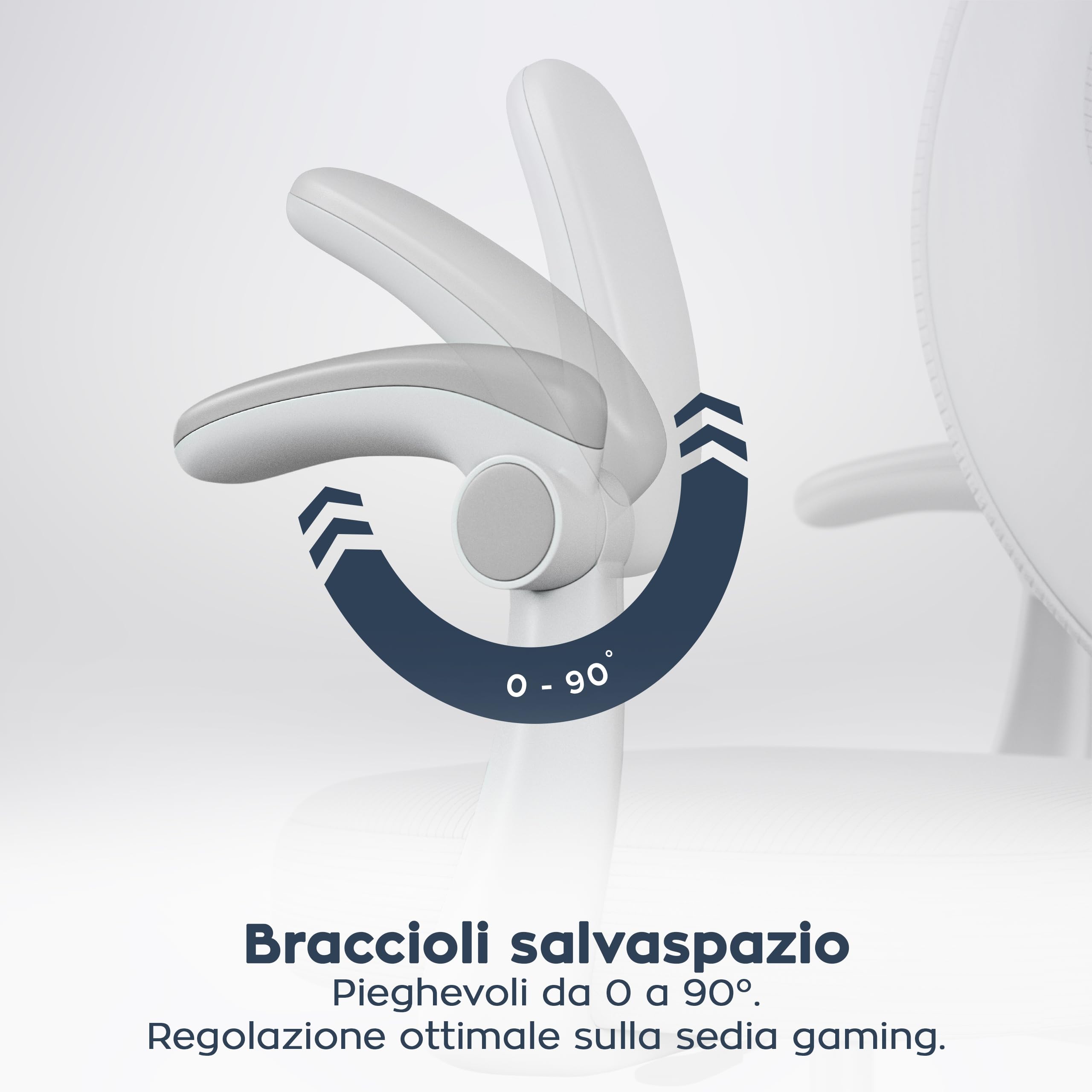 MARK ADLER Junior 3.1 Sedia da scrivania ergonomica per bambini e ragazzi – con poggiapiedi – Regolabile in altezza – Per una seduta sana – Crescita 90 – 170 cm – Braccioli pieghevoli 0 – 90 °