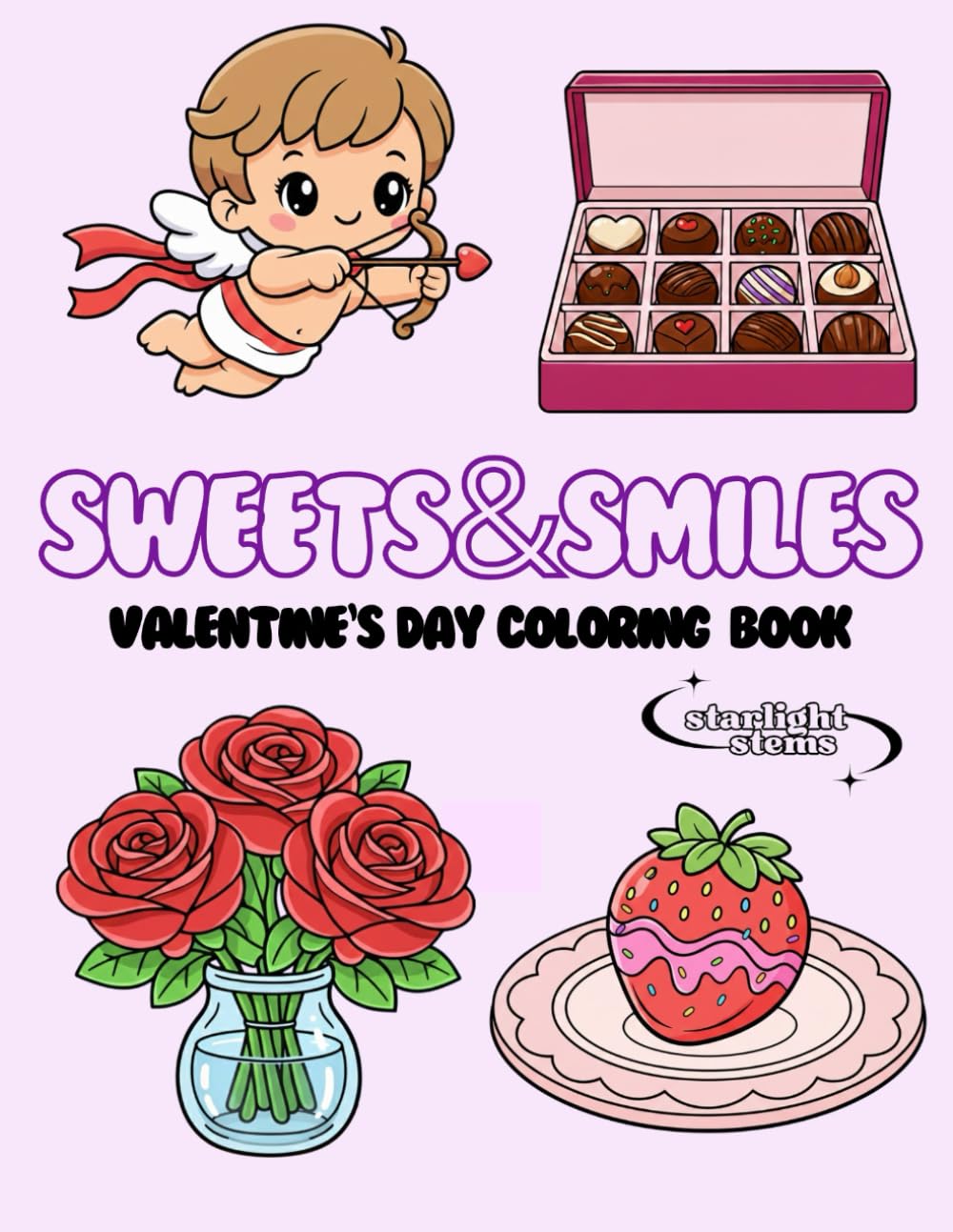 Sweets&Smiles - Valentine's Day Coloring Book