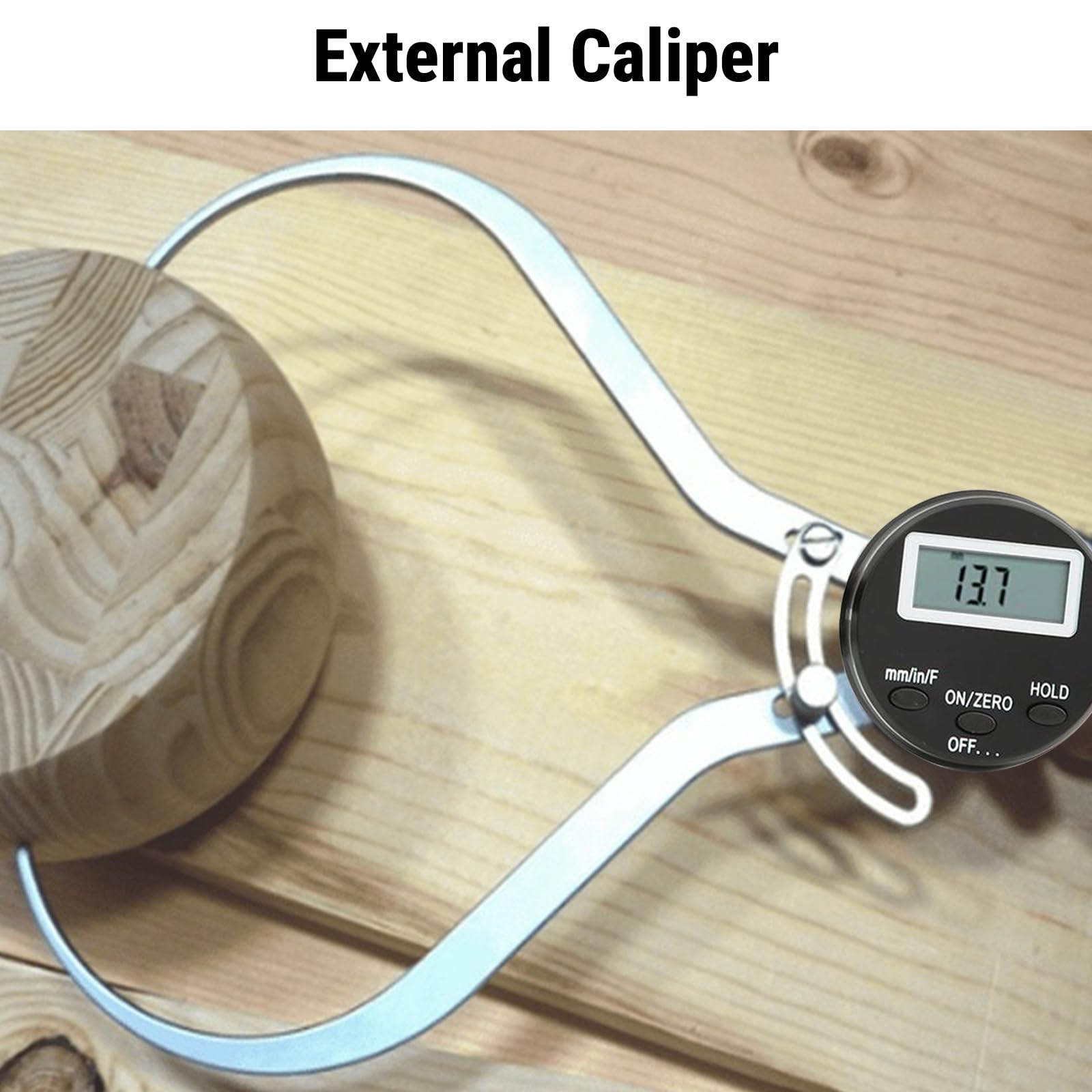 Digitaler Externer Messschieber, 0~150mm/0.01mm Elektronischer Digital Außerhalb Messschieber Dickenmessgerät, Außendurchmessermessgerät Digital External Caliper Zur Messung Des Außendurchmesser