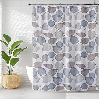Shower Curtain Liner, 4G PEVA Shower Liner, Plastic Waterproof Shower Curtains, 72x72 inch with Grommet Holes 3 Magnetic Weights