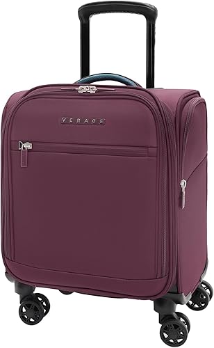 Verage Carry On Underseat Luggage with Wheels & USB Port, Wheeled Spinner Bag Carry-on Luggages for Airlines, Lightweight Suitcase Men Women, Pilots