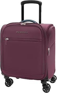 Verage Underseat Carry On Luggage with Wheels & USB Port,14 inch Wheeled Spinner Bag Carry-on Luggages for Airlines, Lightweight Suitcase Men Women, Pilots and Crew 14.5-Inch Plus Underseat Pro