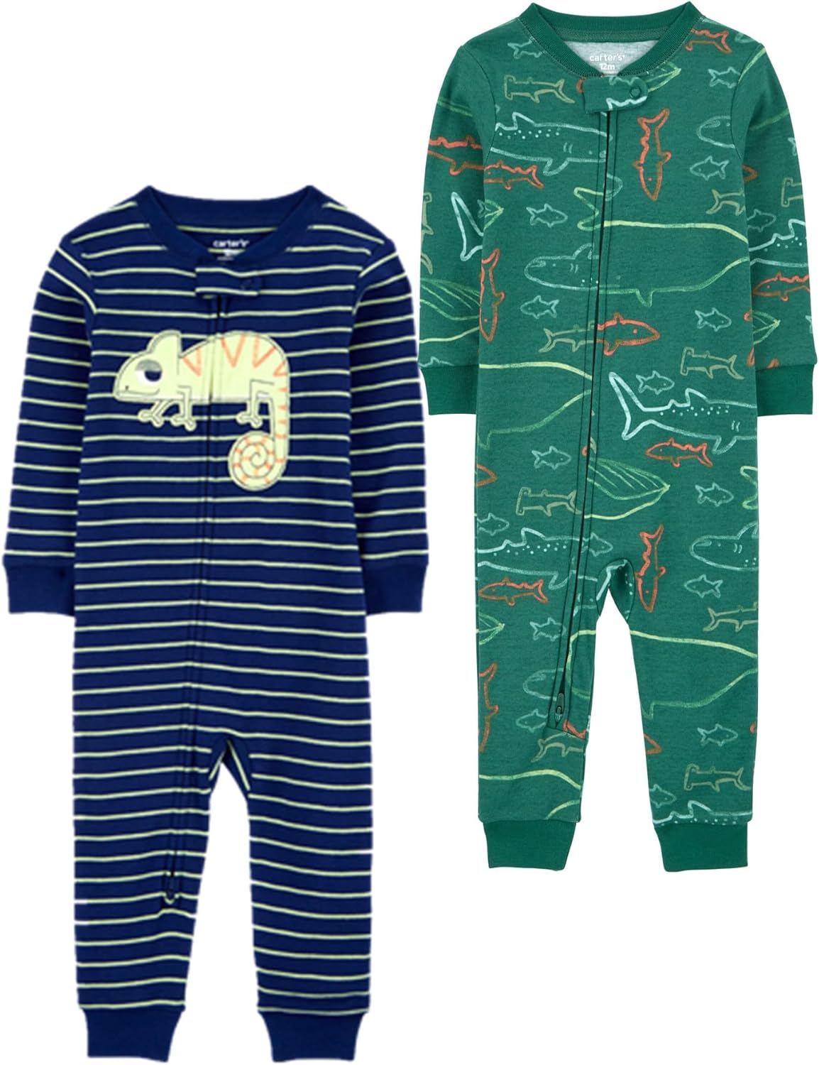 Carter's boys 2-pack Cotton Footless Pajamas