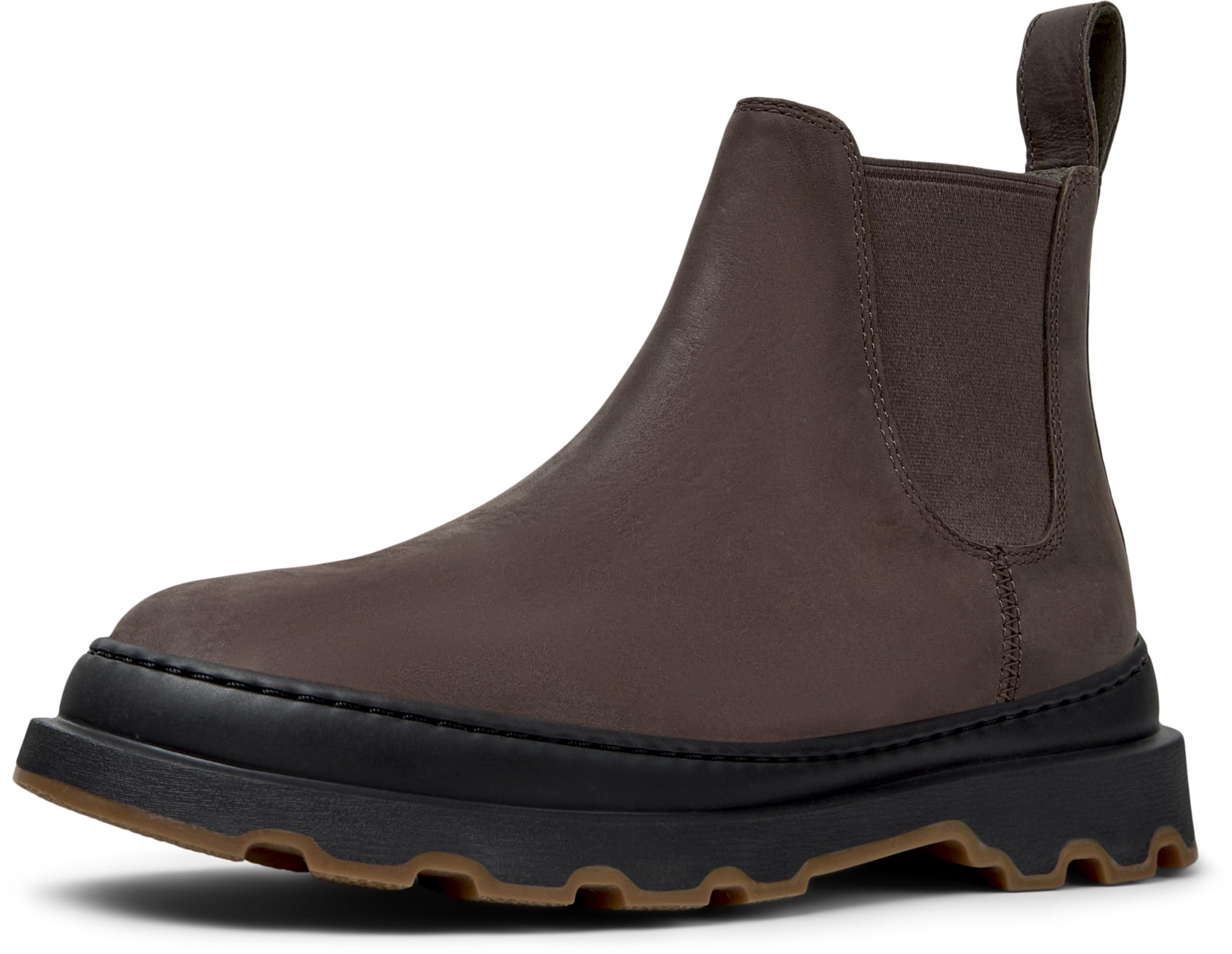 Camper Women's Brutus+ K400818 Chelsea Bootie, Dark Brown 002, 37 EU, Dark Brown 002, 5 UK