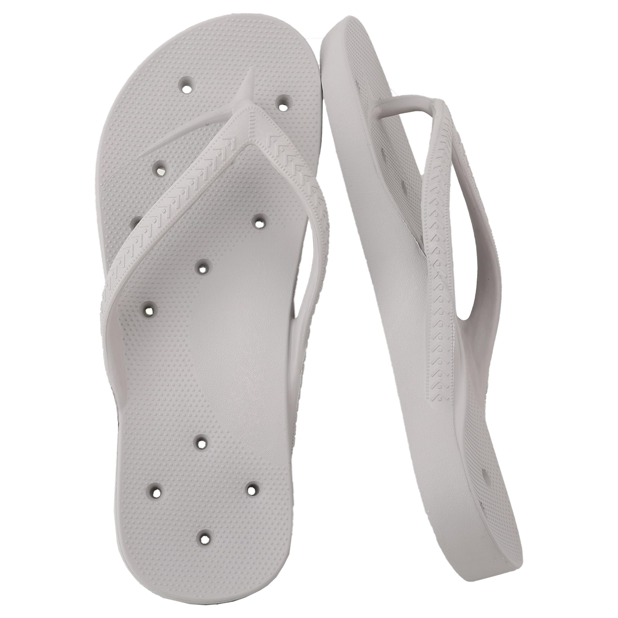 YoveGxlthrea Shower Shoes for Men and Women Arch Support Flip Flops Holes Orthotic Thong Slipper for Beach Pool Bath Gym College Dorm Non-Slip Quickly