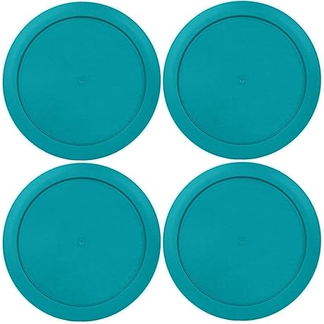 Klare Ware Turquoise 1 Cup Replacement Lids for Anchor Hocking Storage Bowls