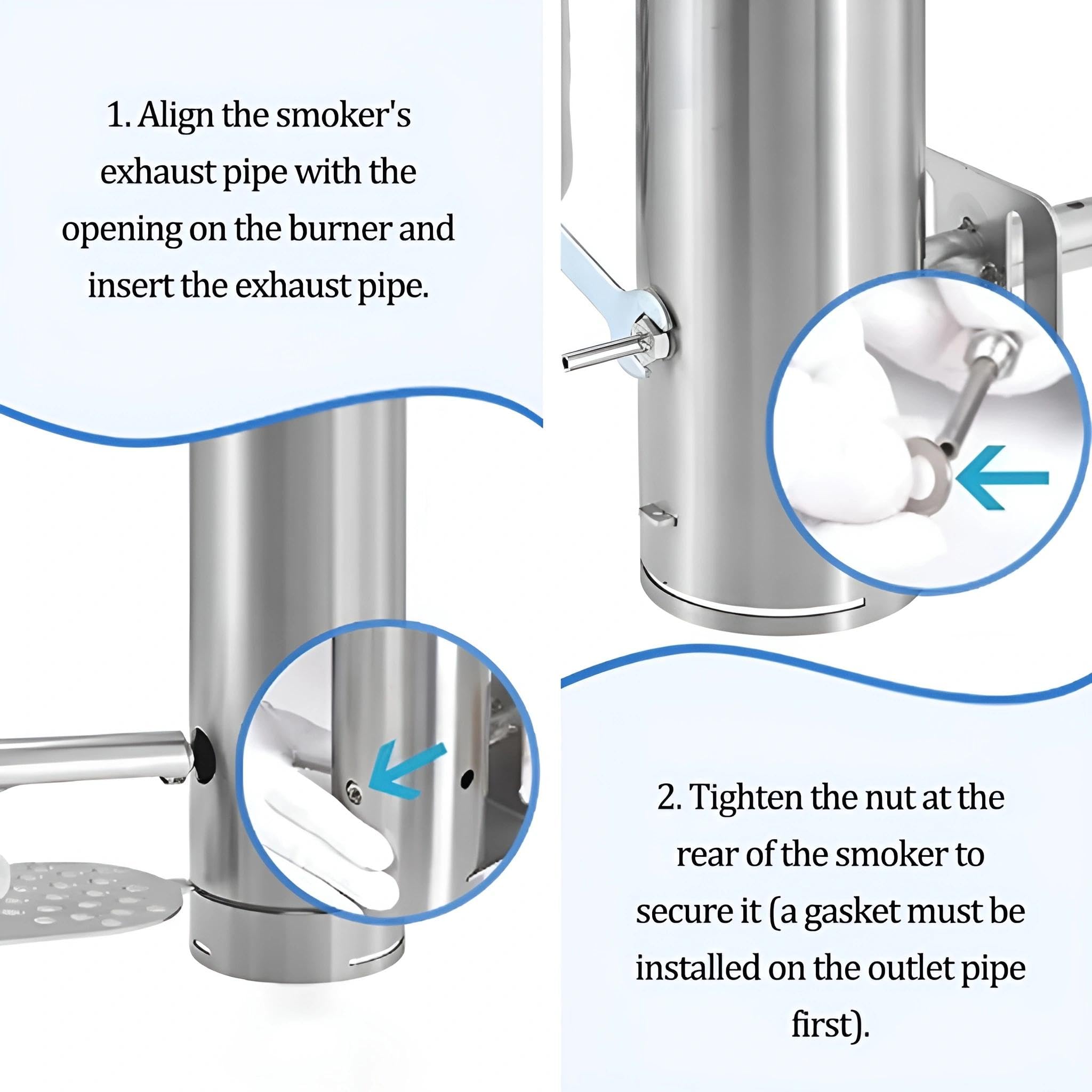 Générateur de fumée froide avec pompe à air réglable, fumoir électrique pour griller la viande, le fromage et le poisson – Parfait pour les barbecues en plein air et le camping dans le jardin ou la
