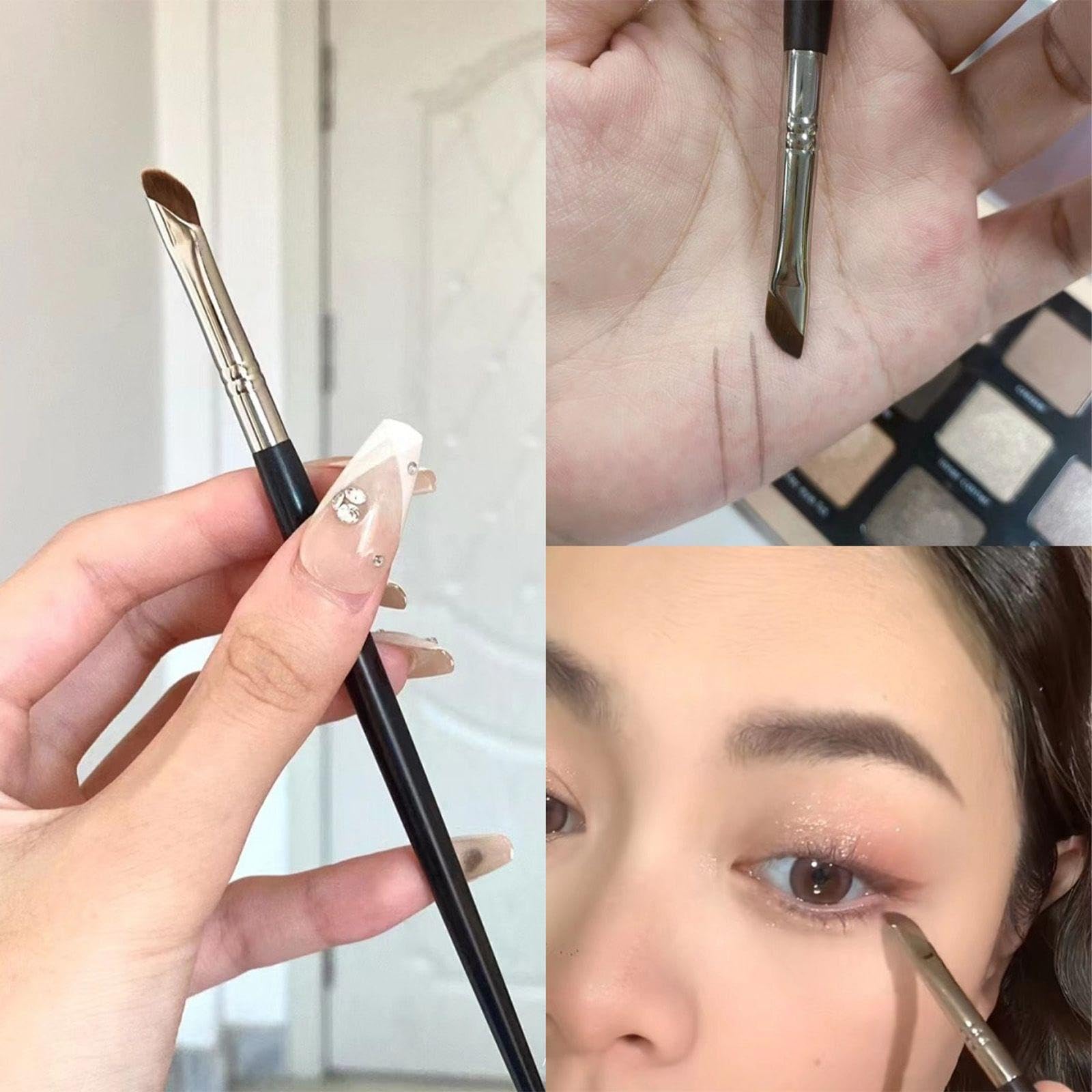 8 Pinceaux De Maquillage Professionnels, Ensemble D'Outils Anti-Cernes Pour Eye-Liner, Poils En Fibres Synthétiques, Outils De Soins De Beauté.