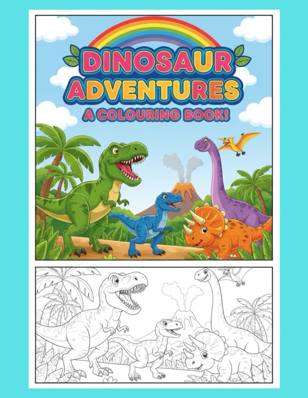 Dinosaur Adventures: A Colouring Book: Imaginative & Friendly to Support Creativity, Confidence, and Motor Skill Development (Creative Steps Colouring Series)