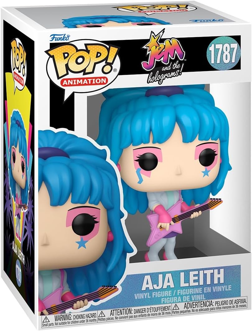 Funko Pop Animation: Jem and The Holograms - Aja Leith - Jem and The Holograms - Collectable Vinyl Figure - Gift Idea - Official Merchandise - Toys for Kids & Adults - Cartoon/Animation Fans