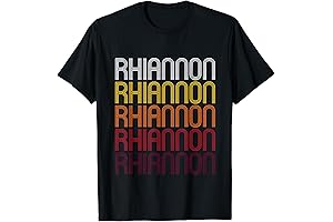 Rhiannon Retro Wordmark Pattern - Vintage Style T-shirt