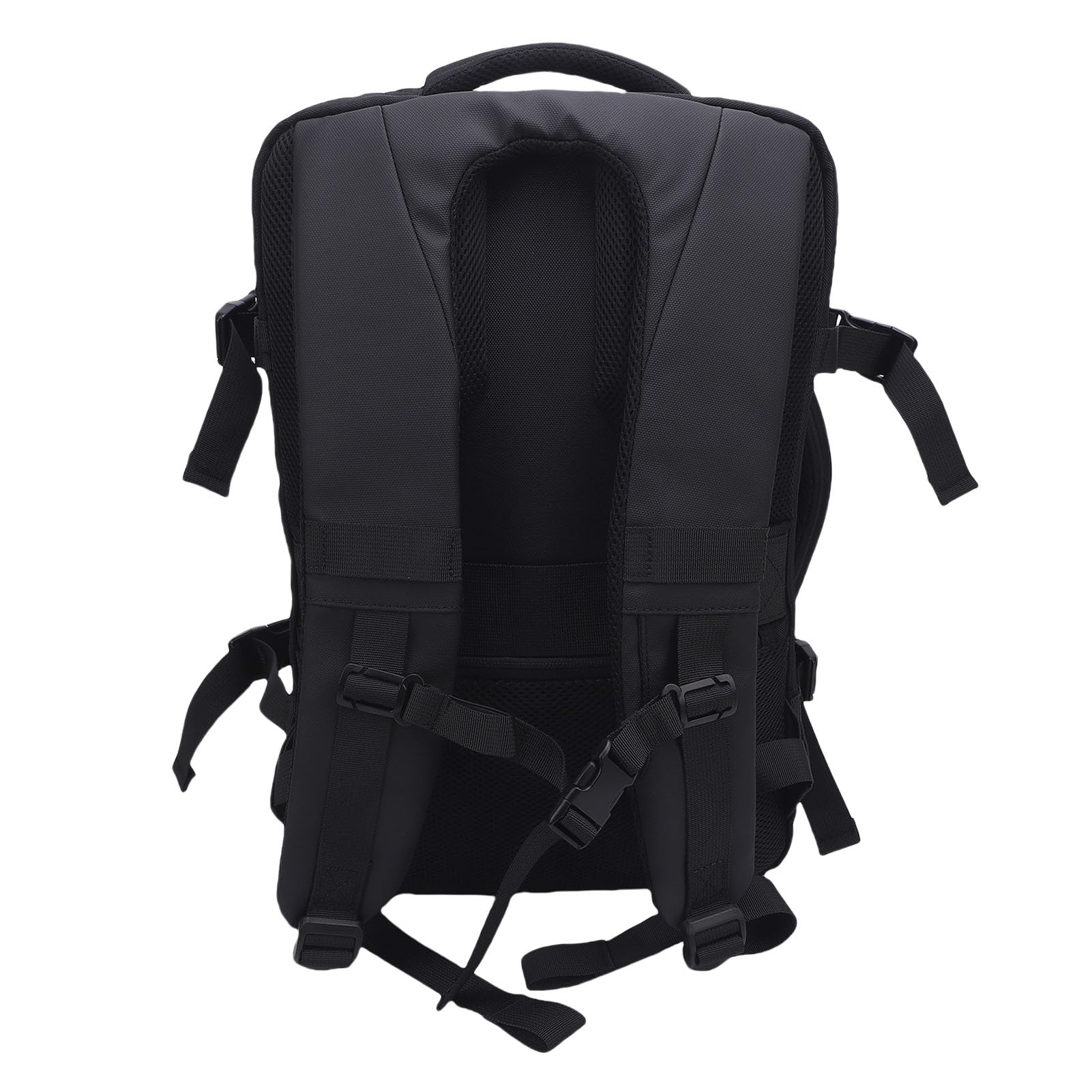 Sac à Dos de Voyage à Compression Sous Vide, Extensible, Résistant à la Pluie, Noir, avec Pompe et Cadenas, Idéal pour les Aventures en Plein Air