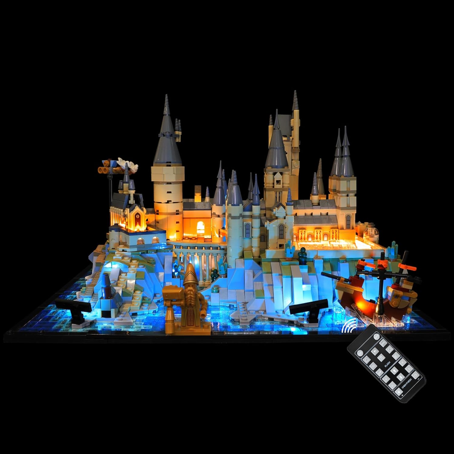 Led Lighting Kit for Lego 76419 Hogwarts Castle and Grounds, Lighting Accessories Compatible with Lego 76419(Lights Only, No Model) - RC Version