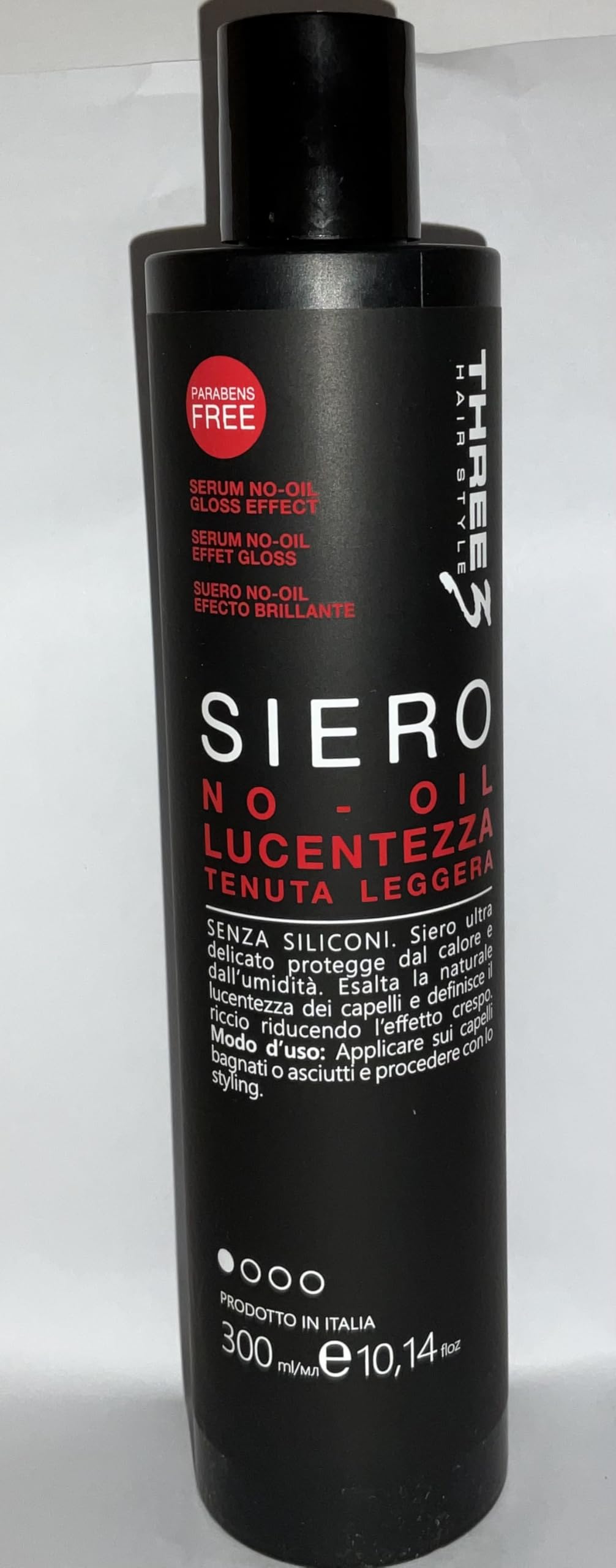 Faipa Three 3 Siero No Oil Lucentezza Capelli Tenuta Leggera Senza Siliconi 300ml