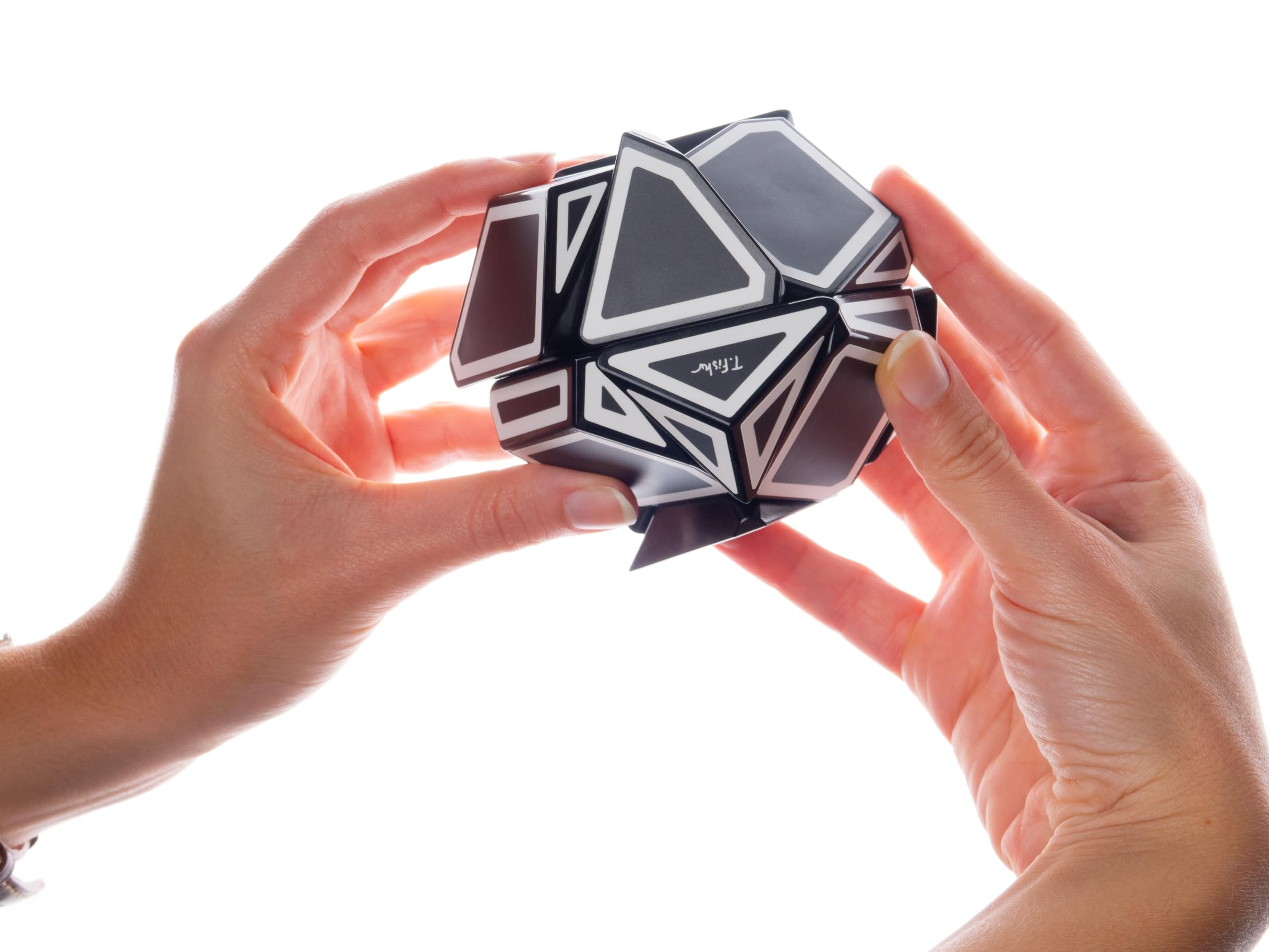 Meffert's Cubo de Rompecabezas Ghost Xtreme, Color Negro y Blanco (Recent Toys M5109)