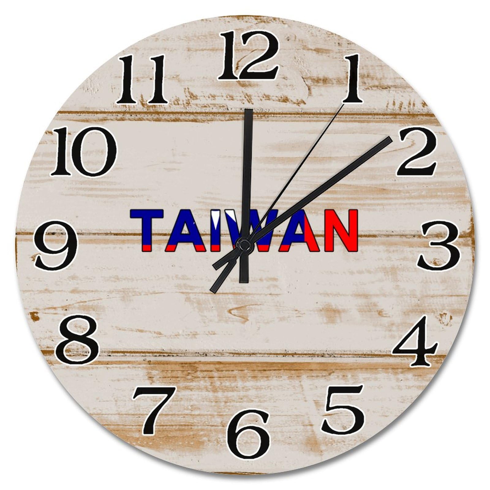 Horloge murale Taiwan grande taille sans tic-tac déco salon
