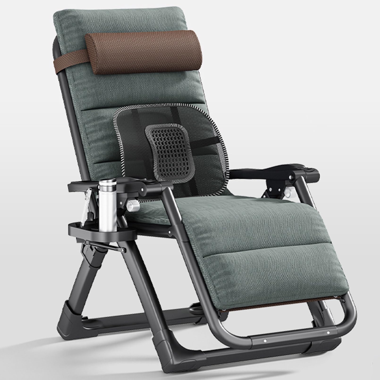 Chaise inclinable pliante extérieur intérieur avec repose-pieds de balcon