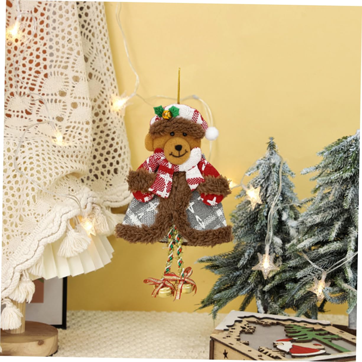PRETYZOOM 16 STK Weihnachtsbaum-anhänger Weihnachtspuppe Herzstück Weihnachtsdekore Christbaumschmuck Weihnachtsbedarf Weihnachtsbaumschmuck Schneemann Baumschmuck Stoff