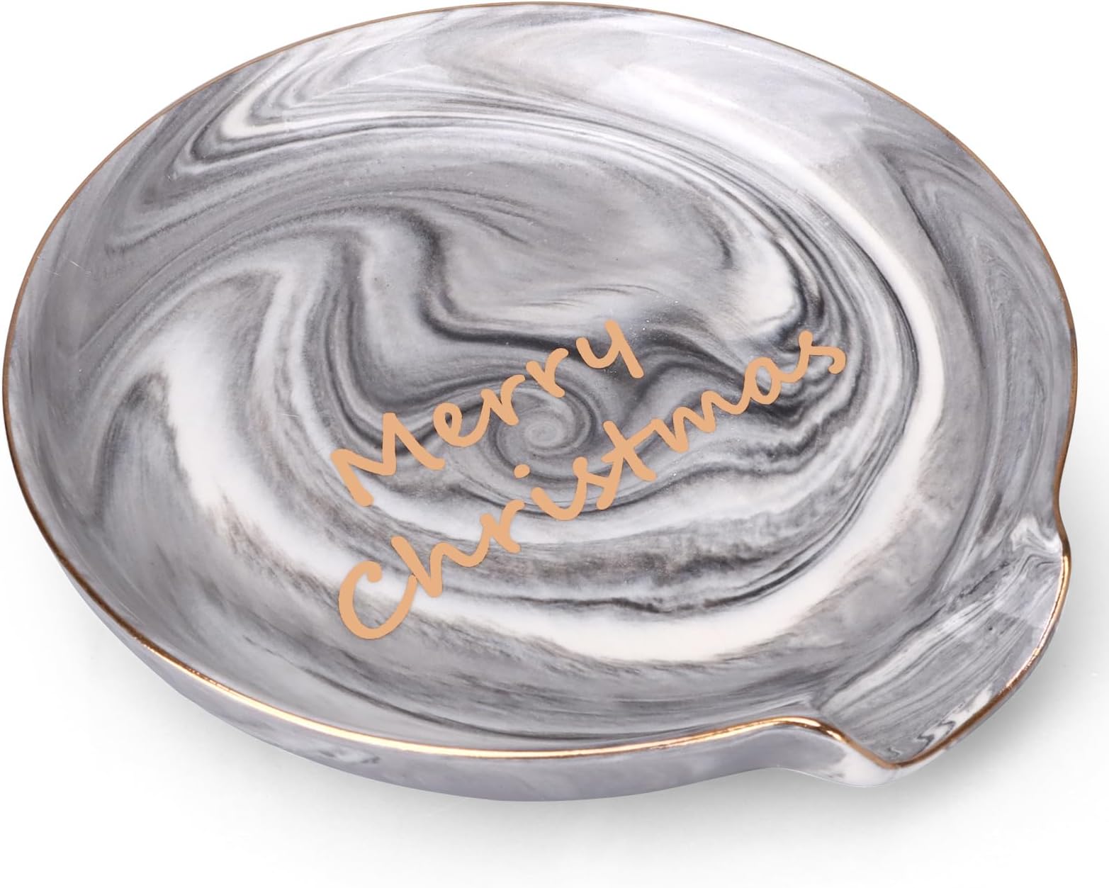 Marble Spoon Rest for Stove Christmas Kitchen Decor Spoon Holder Ceramic Xmas Spoon Rest Holiday Decorations Coffee Spoon Rest Teaspoon Utensil Rest Christmas Housewarming Gift