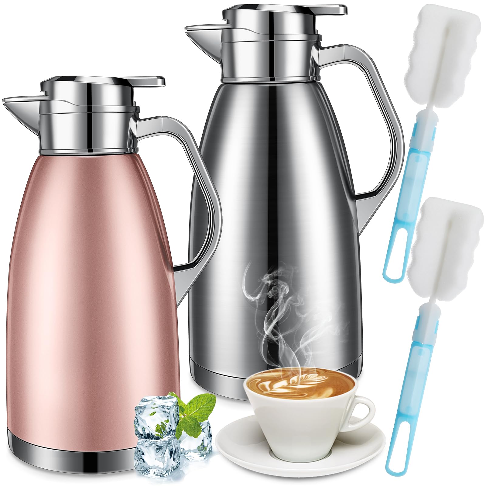 Amazon.com: Tioncy 2 Pcs Thermal Coffee 78oz Insulated Carafe Hot