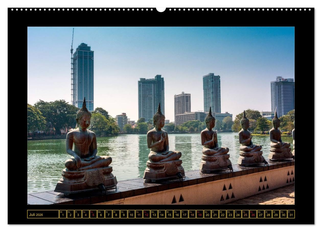 Sri Lanka - Landschaft und Kultur (hochwertiger Premium Wandkalender 2026 DIN A2 quer), Kunstdruck in Hochglanz: Sri Lanka - Tropische Insel mit jahrtausendealter Kultur (CALVENDO Orte)
