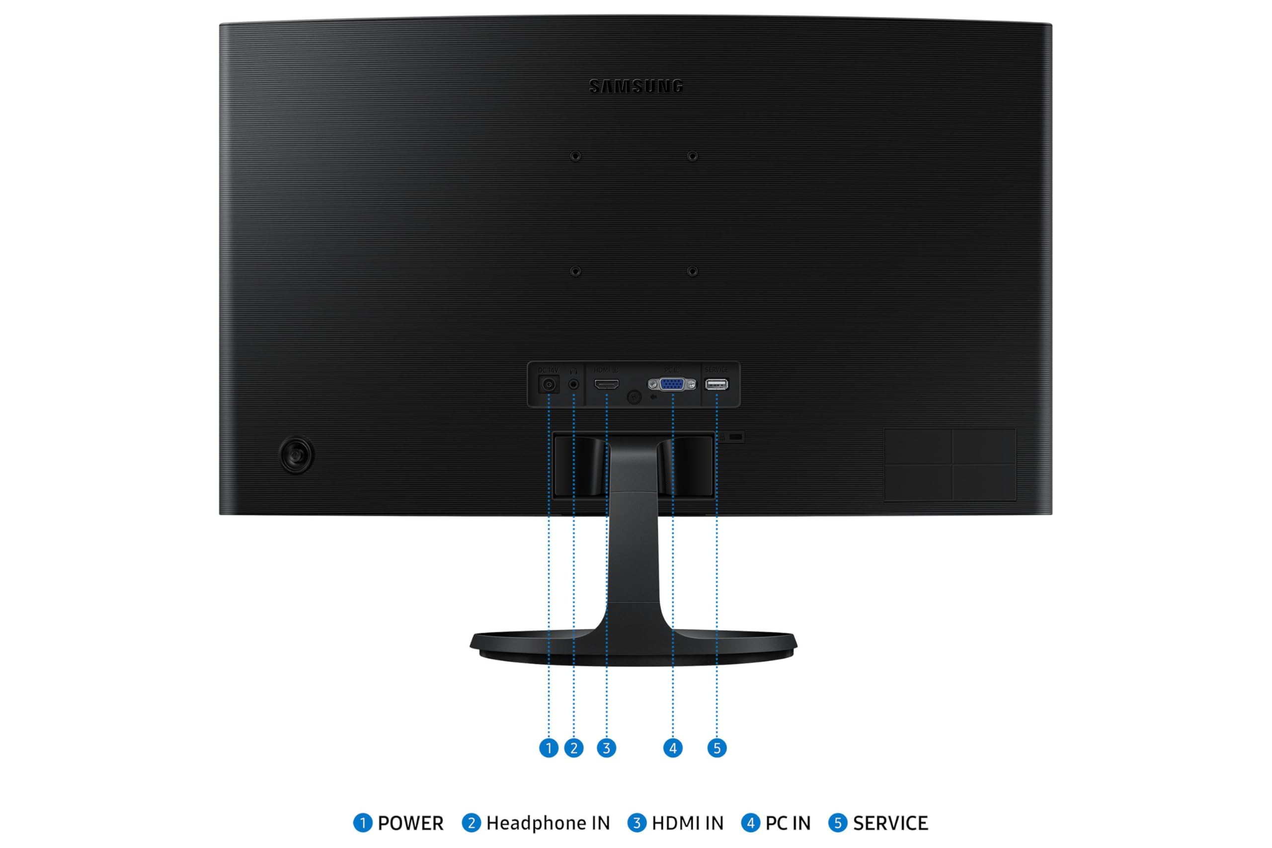 Samsung Ecran PC S36GD, Taille 27" - Dalle VA, Résolution FHD (1920 x 1080), 100Hz, Inclinable, VESA 75 x 75 , Contraste 3000:1, Eye Saver Mode, Flicker Free, HDMI (1,4), VGA,Prise casque, LS27D362GAU
