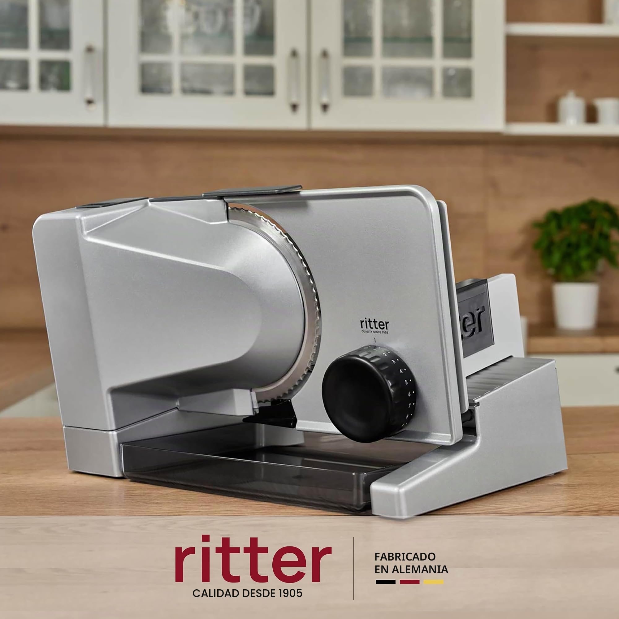 ritter serano 5, Cortadora de Alimentos Eléctrica y Rebanadora de Pan de Metal Macizo