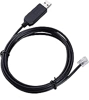Vista 1 de Ioptron - Cable de consola de control de actualización para telescopio ecuatorial, línea de codificación Ieq30pro RS232 a 4P4C RJ9