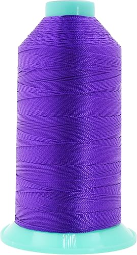 Miniatura 838 de Mandala Crafts Hilos de coser resistentes de nailon consolidado, hilo para tejer jeans de cuero, hilos de tapicería marina al aire libre, Beige