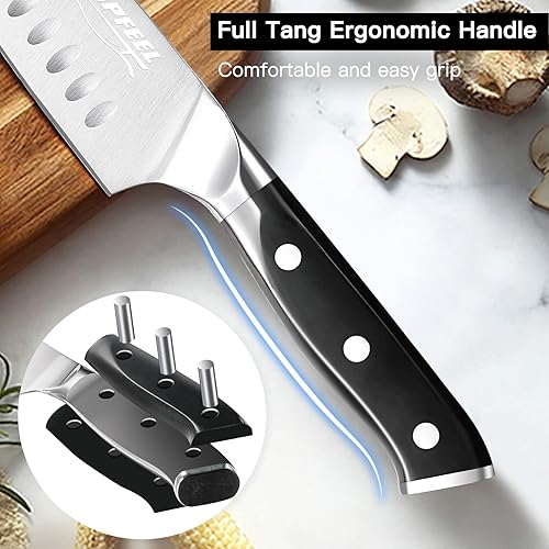 Miniatura 4 de Topfeel Damascus Knife Set 3PCS, Damascus Japanese VG-10 stainless steel Chef Knife Set Professional, Ultra-Sharp Kitchen Cooking Knife with
