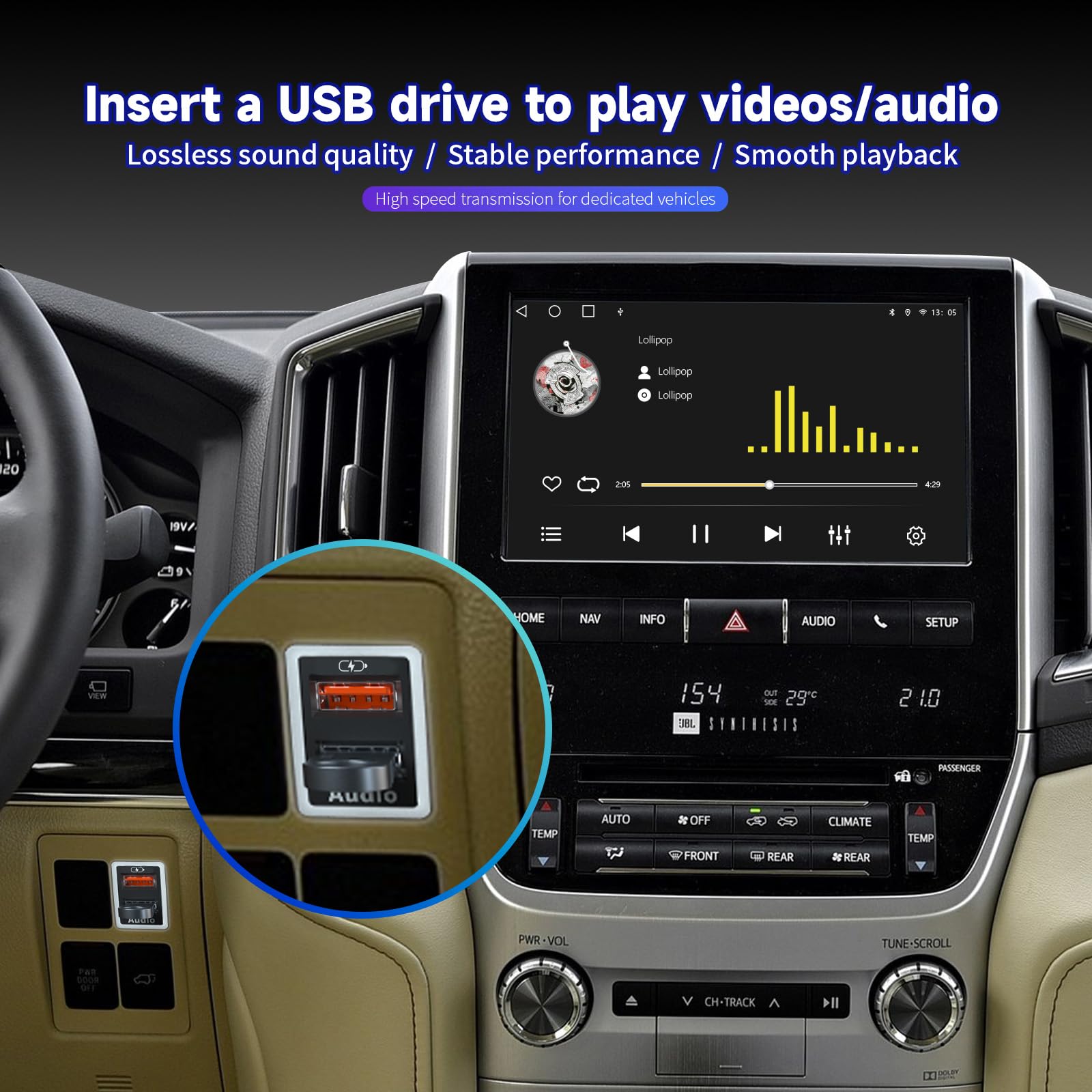 Car Charger QC3.0 Fast Charge,for Toyota Dual USB Port Socket Fast Charging, with LED Light Show,Compatible Smartphones,Tablet or Other USB Device?White-1.3x0.9inch?