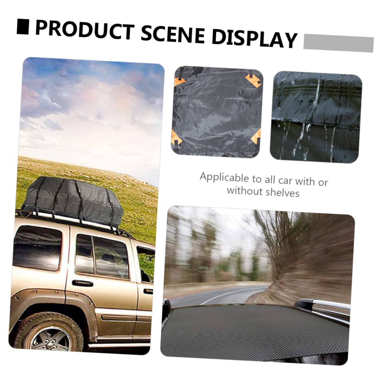 Mikinona 1Pc Vehicle Cargo Roof Bag Durable Car Roof Cargo Holder for Enhanced Storage Space Practical Luggage Carrier for All Vehicle Types