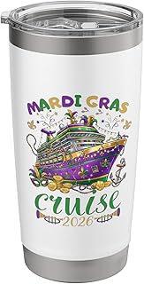 Mardi Gras Cruise Crew 2026 Trip New Orleans Family Matching Stainless Steel Insulated Tumbler