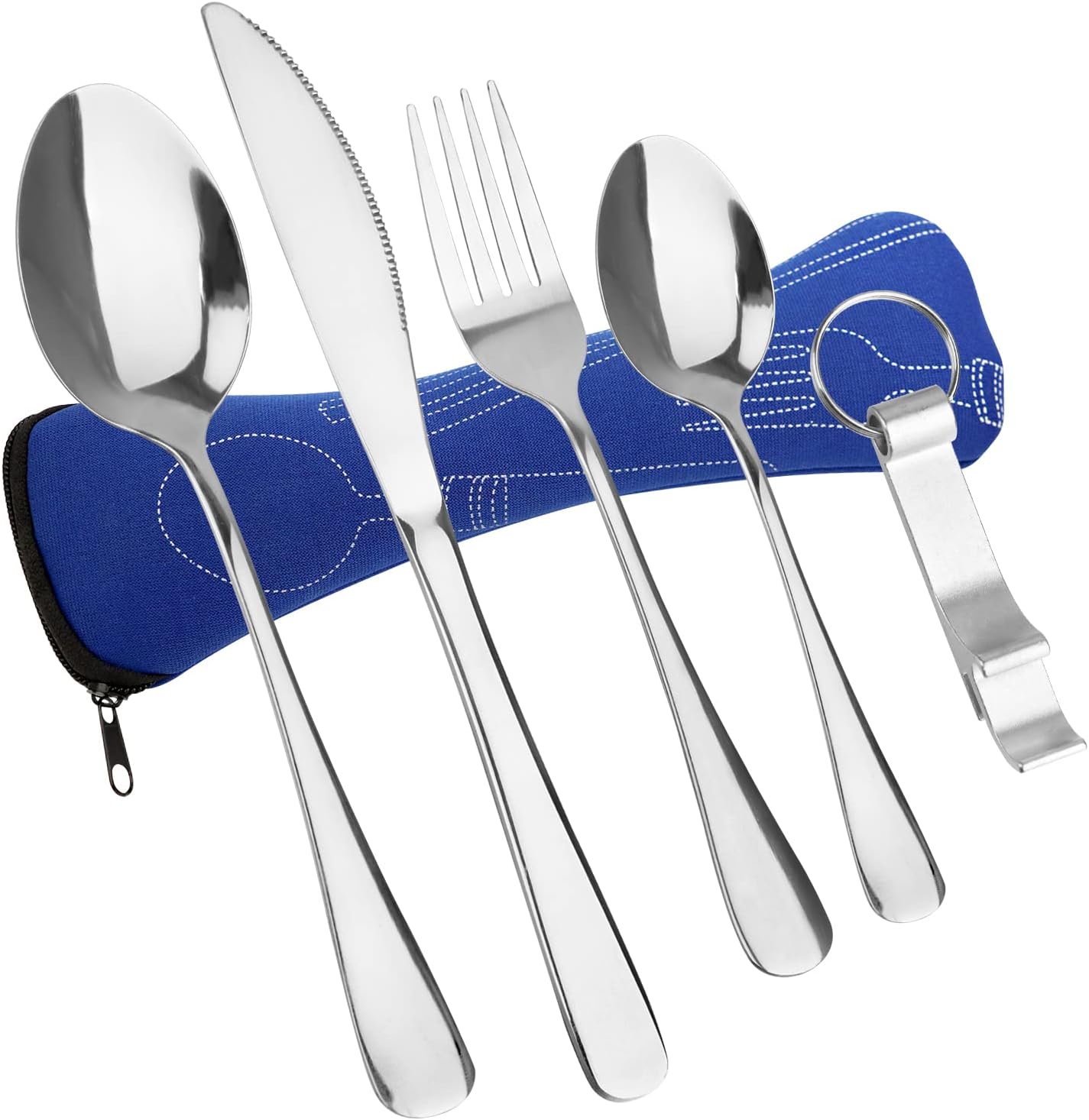 Ensemble de Couverts 30 Pcs pour 6, 30 Pcs en Acier Inoxydable, Ensemble de Couverts pour Table à Manger, Ustensiles Polis Miroir pour Déjeuner Dîner, Inclut Couteau Fourchette Cuillère pour la Maison