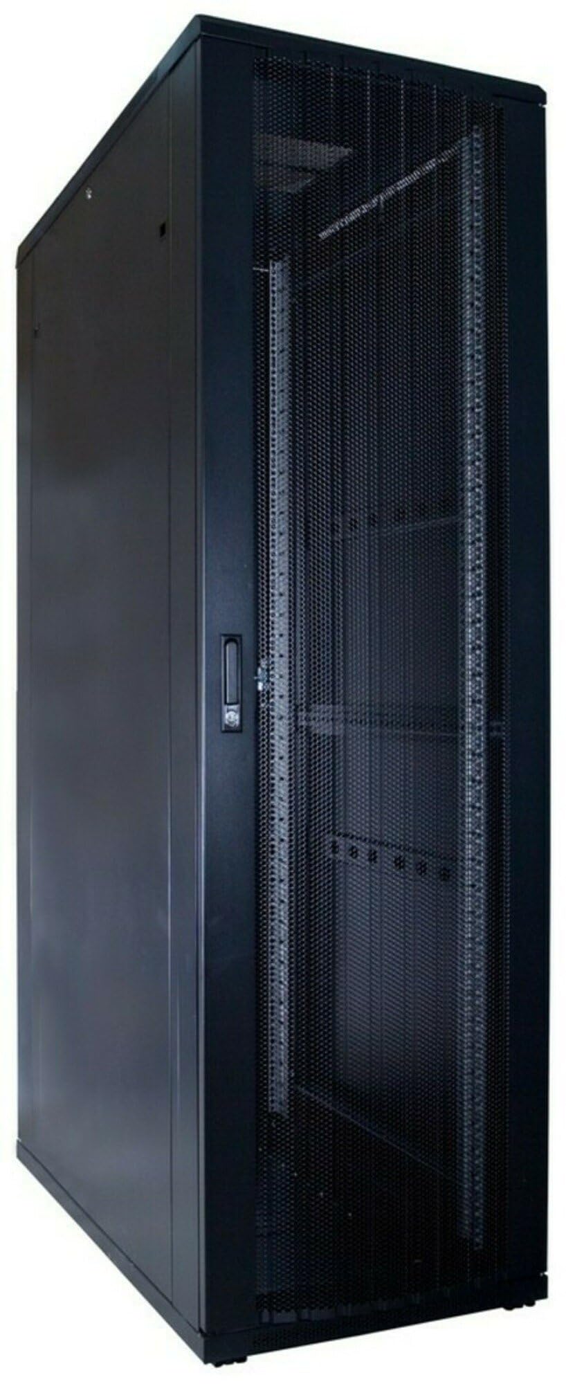 Baie de Serveur 42U avec Porte perforée 600x1200x2000mm (LXPXH) - Noir