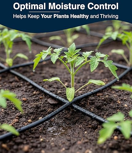 Miniatura 8 de Tubo de riego por goteo de 14, 50 pies, manguera flexible de riego por goteo de plástico PVC para jardinería, nebulización, hidroponía y proyectos